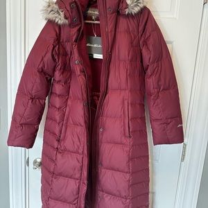 Eddie Bauer long down coat NWT